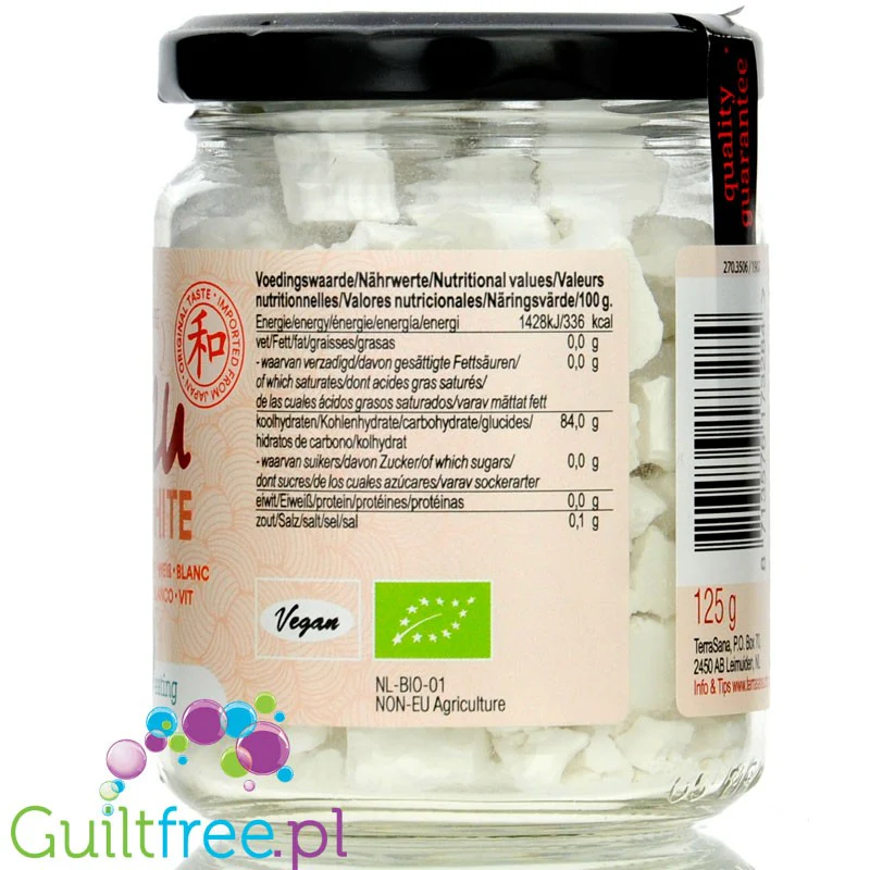 TerraSana Kuzu White, kuzu białe bryłki, japoński organiczny vege zagęstnik - Image 3