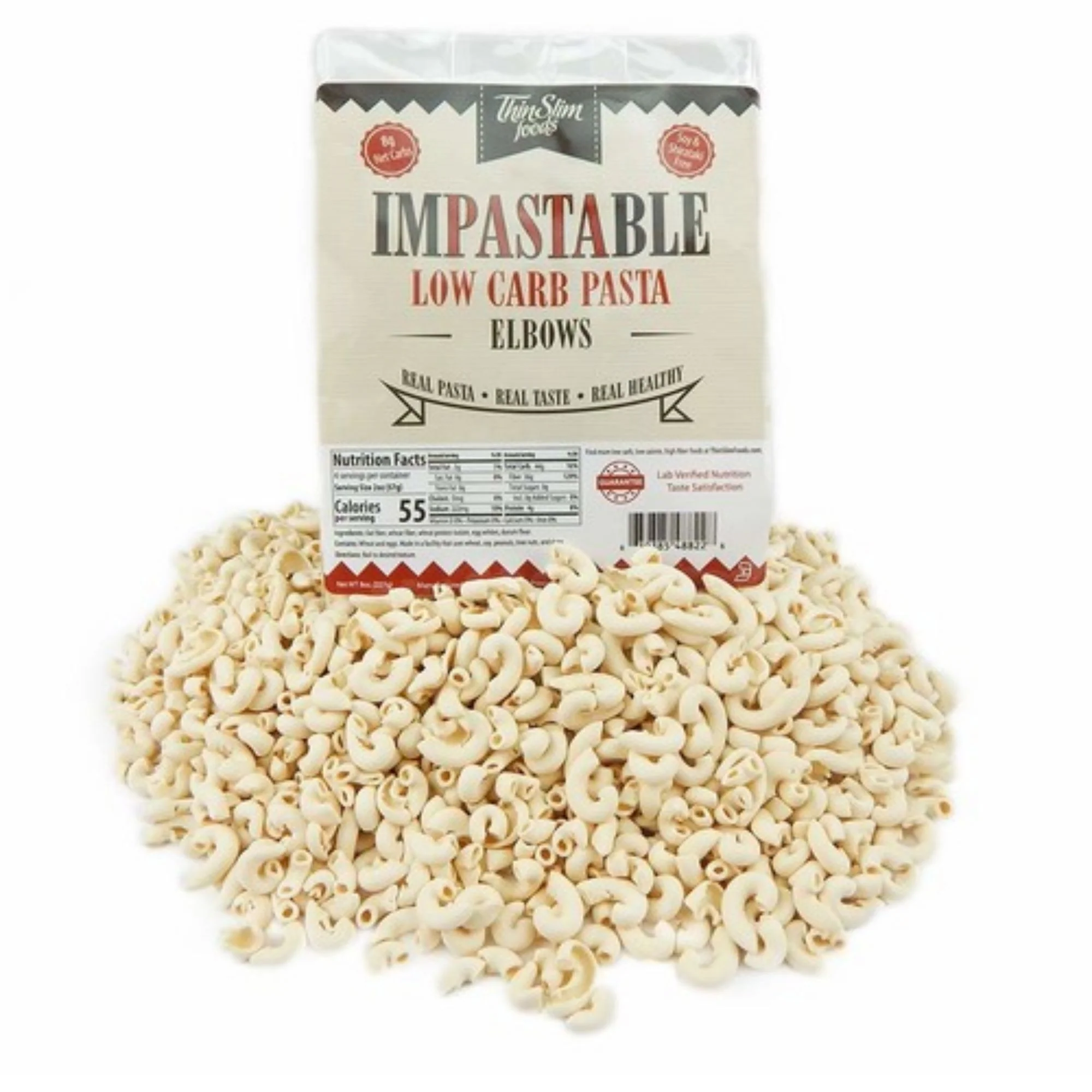 ThinSlim Foods Impastable Low Carb Pasta Elbows - ultra niskokaloryczny keto makaron 96kcal w 100g - Image 4