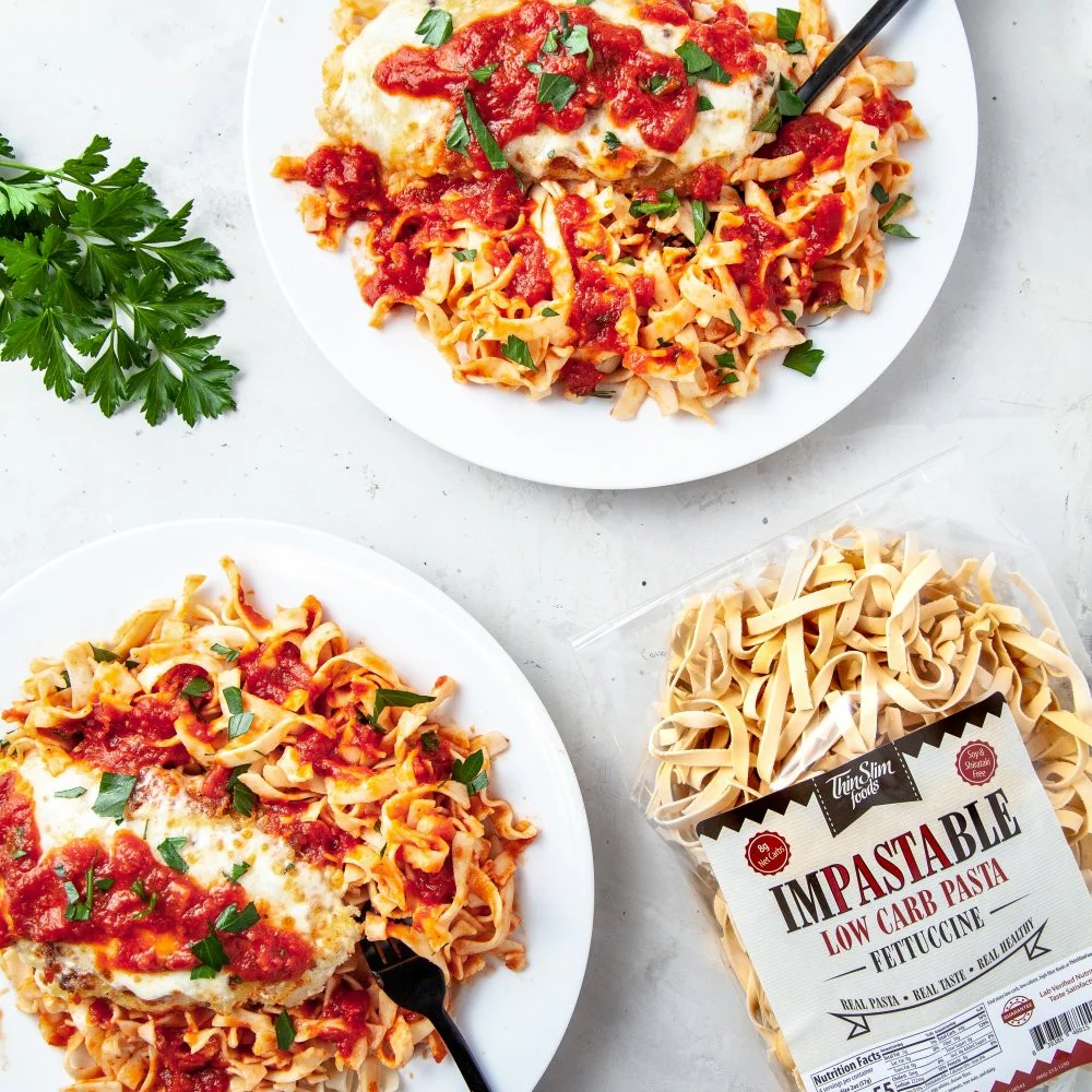 ThinSlim Foods Impastable Low Carb Pasta Fettuccine - ultra niskokaloryczny keto makaron 96kcal w 100g - Image 3