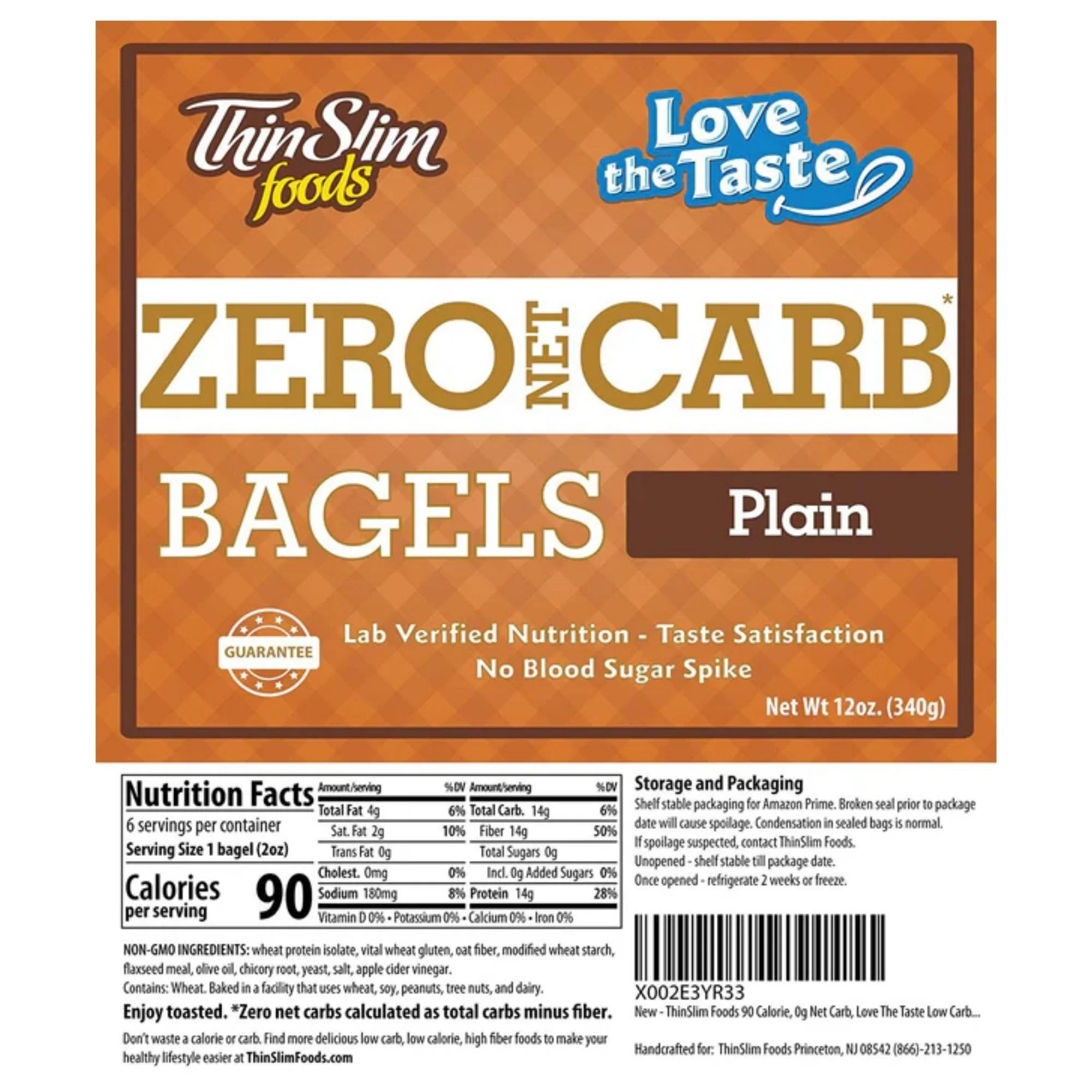 ThinSlim Zero Carb Bagels Plain - keto proteinowe bajgle bezwęglowodanowe 90kcal - Image 6
