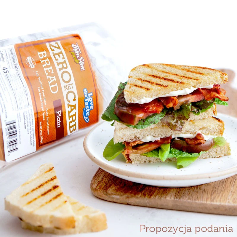 ThinSlim Zero Carb Bread, Plain - proteinowo-błonnikowy keto chleb bez węglowodanów  45kcal - Image 4
