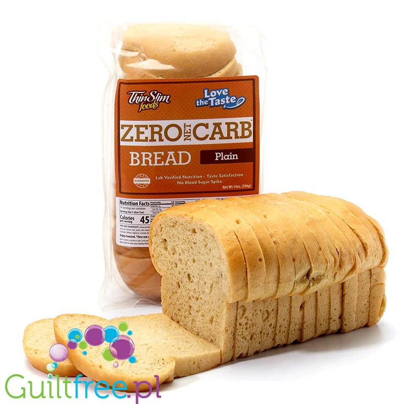 ThinSlim Zero Carb Bread, Plain - proteinowo-błonnikowy keto chleb bez węglowodanów  45kcal - Image 5
