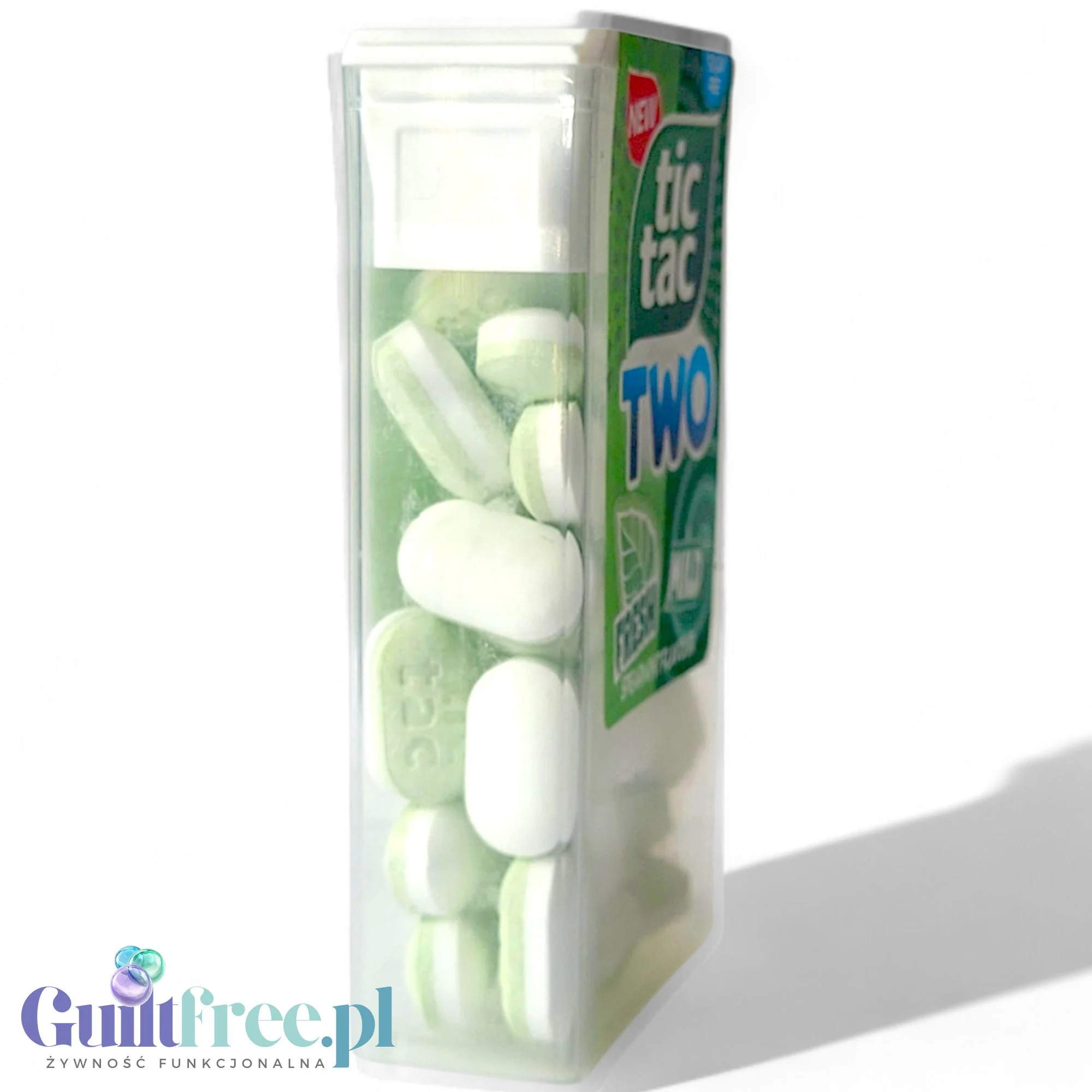 Tic Tac TWO Fresh & Mild Spearnint - dwuwarstwowe drażetki o smaku miętowym bez cukru - Image 2