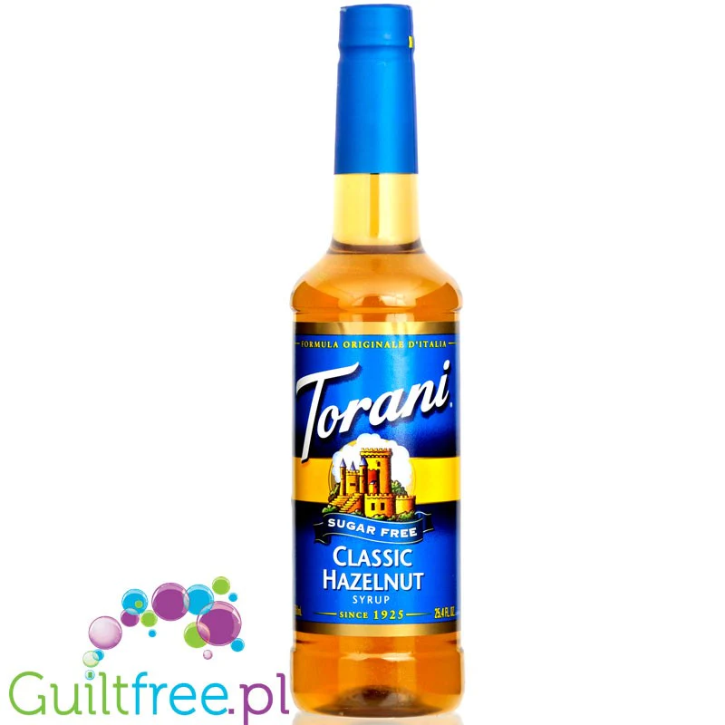Torani Hazelnut 0,75L - syrop do kawy bez cukru o smaku orzechowym