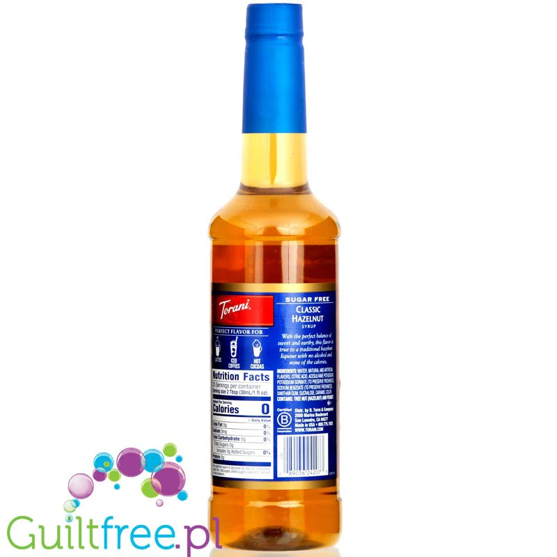 Torani Hazelnut 0,75L - syrop do kawy bez cukru o smaku orzechowym - Image 4