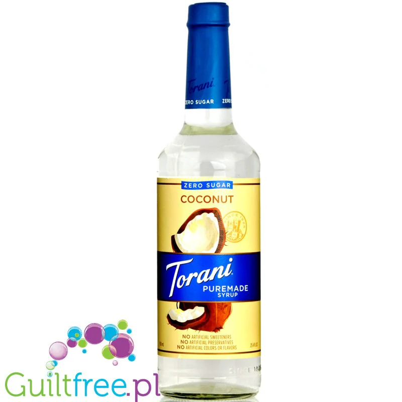 Torani Puremade Zero Coconut - syrop tylko z naturalnymi słodzikami