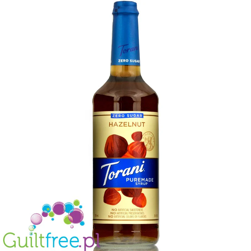 Torani Puremade Zero Hazelnut - syrop tylko z naturalnymi słodzikami