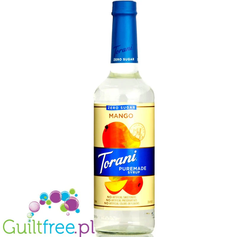 Torani Puremade Zero Mango - syrop tylko z naturalnymi słodzikami