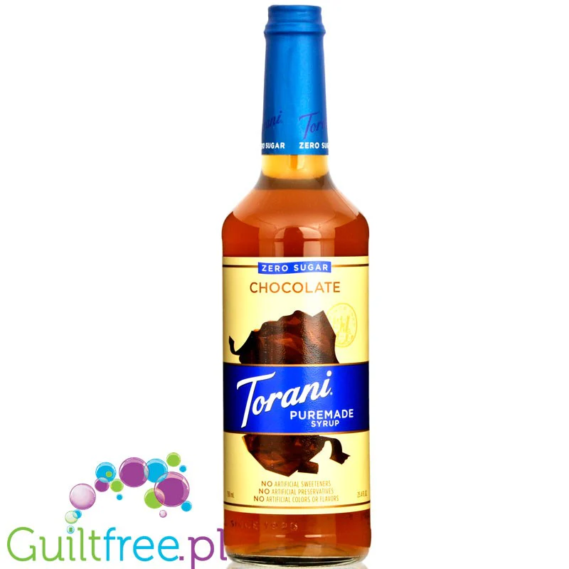 Torani Puremade Zero Chocolate - syrop o smaku czekoladowym tylko z naturalnymi słodzikami