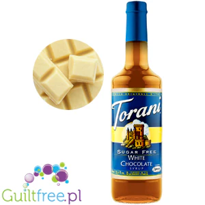 Torani White Chocolate 0,75L - syrop do kawy bez cukru o smaku Biała Czekolada