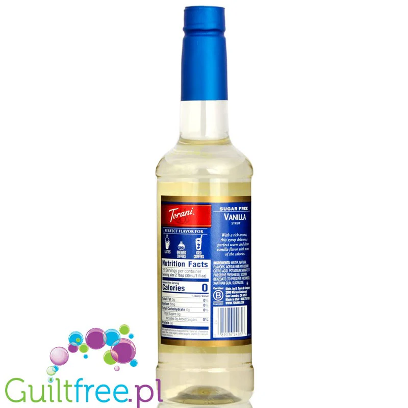 Torani Vanilla 0,75L - syrop do kawy bez cukru o smaku waniliowym - Image 3