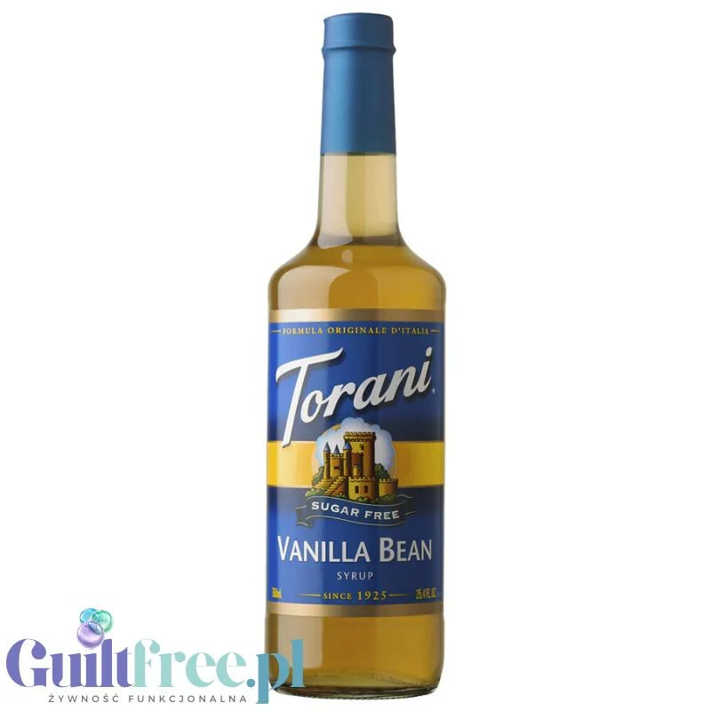 Torani Vanilla Bean 0,75L - syrop do kawy bez cukru o smaku waniliowym - Image 2