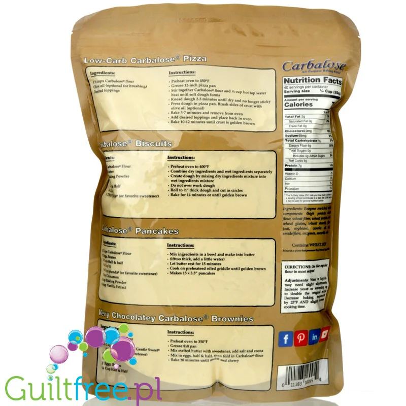Tova_Carbalose 1KG - mąka niskowęglowodanowa  80% mniej węglowodanów (karbaloza) - Image 2