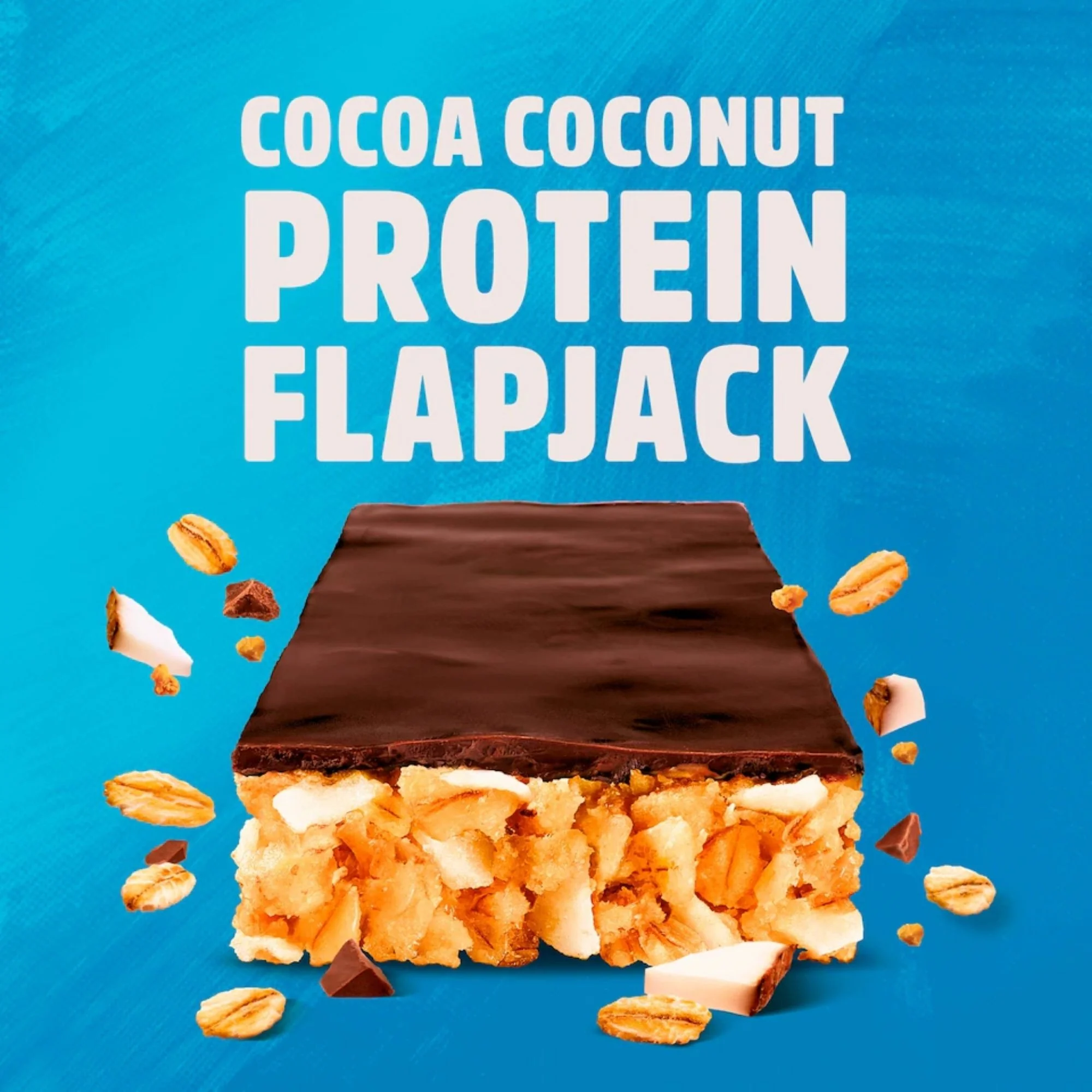 Trek Protein Flapjack Cocoa Coconut - bezglutenowy wegański baton z ciemną czekoladą 9g białka - Image 2