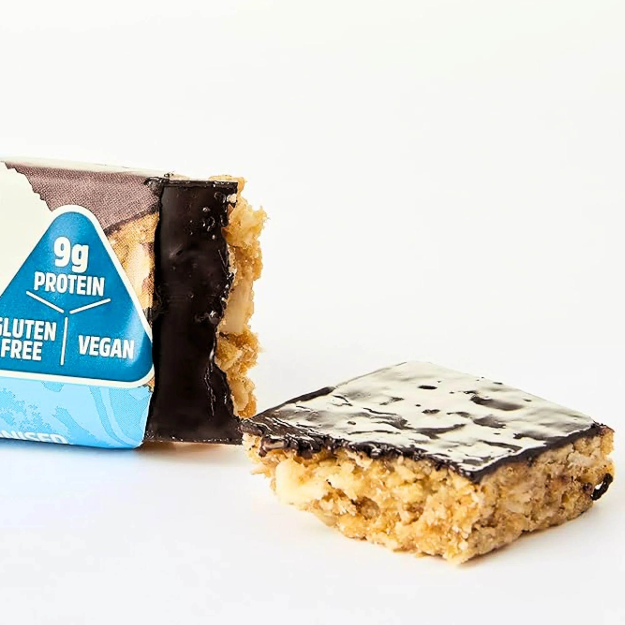 Trek Protein Flapjack Cocoa Coconut - bezglutenowy wegański baton z ciemną czekoladą 9g białka - Image 6