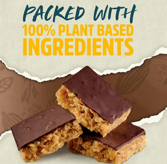 Trek Protein Flapjack Cocoa Oat - bezglutenowy wegański baton z ciemną czekoladą 9g białka - Image 2
