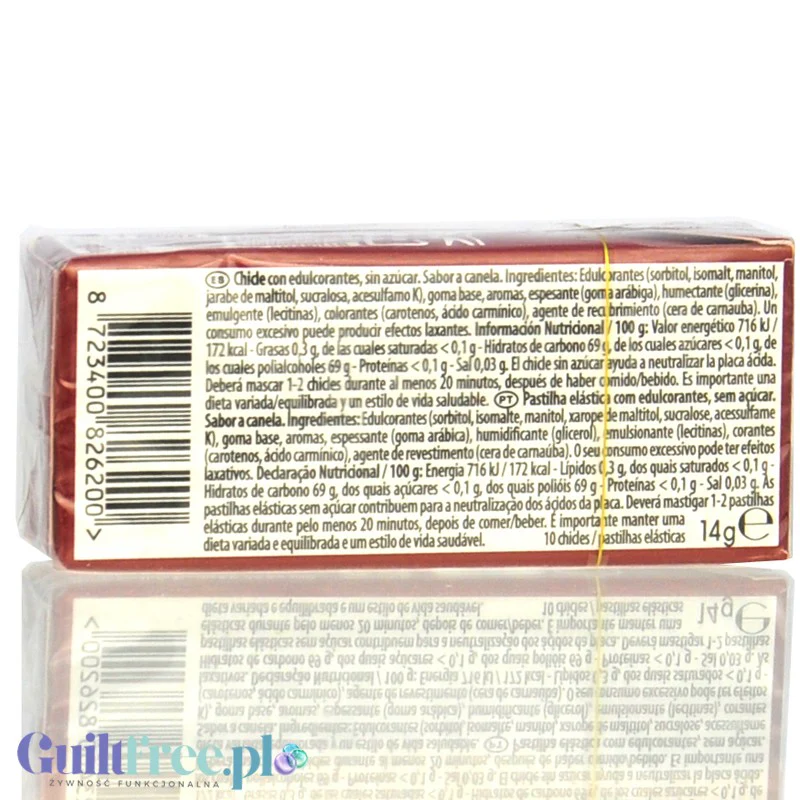 Trident Chicle Canela sin azúcar - cynamonowa guma do żucia bez cukru - Image 2