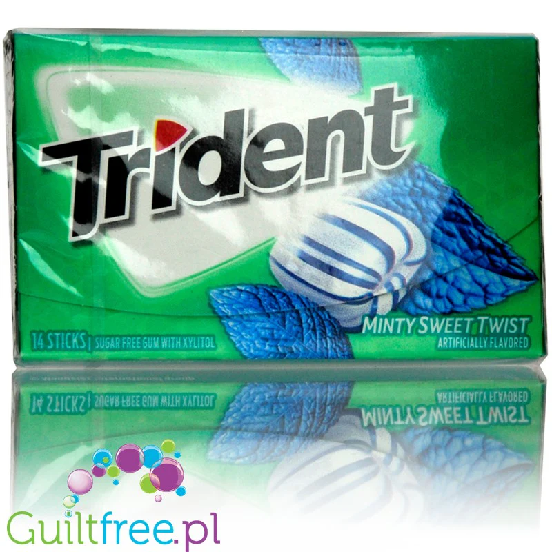 Trident Minty Sweet Twist - guma do żucia bez cukru, z ksylitolem