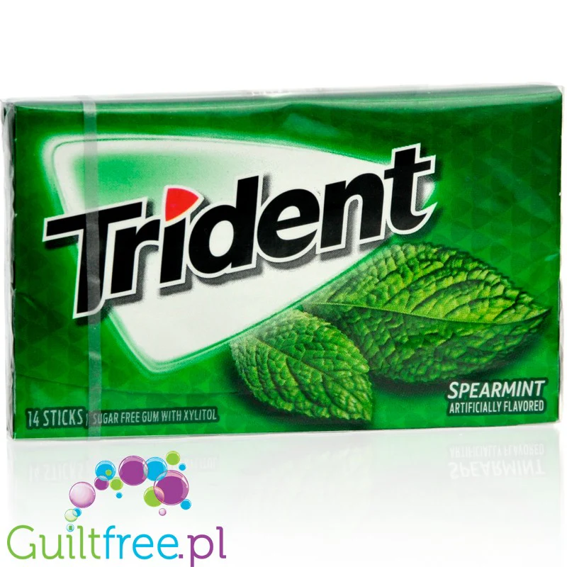 Trident Spearmint - guma do żucia bez cukru, z ksylitolem
