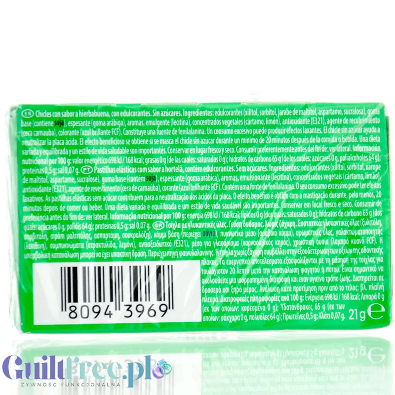 Trident Vibes Spearmint - miękka miętowa guma do żucia bez cukru, z ksylitolem - Image 2