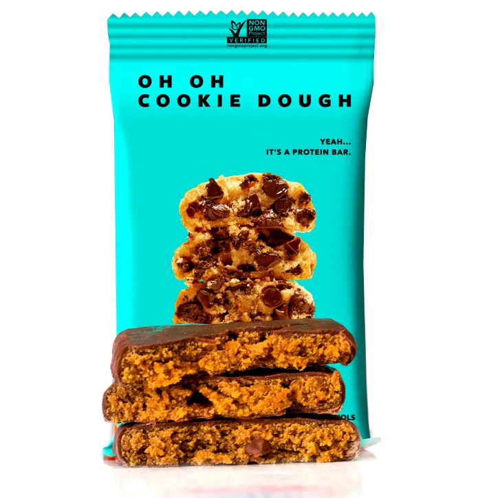 TRUBAR Oh Oh Cookie Dough - ciasteczkowy wegański baton białkowy bez glutenu, soi i słodzików - Image 4