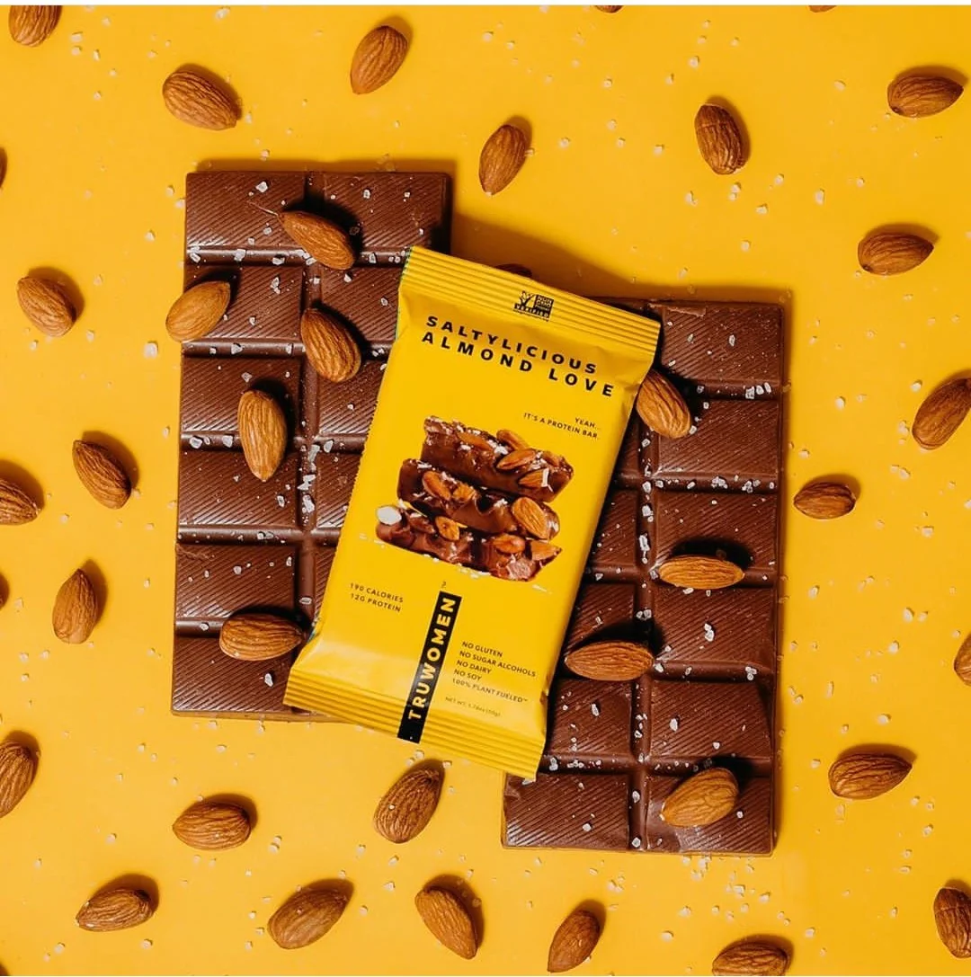 TRUBAR Saltylicious Almond Love - wegański baton proteinowy bez soi, glutenu i słodzików - Image 4