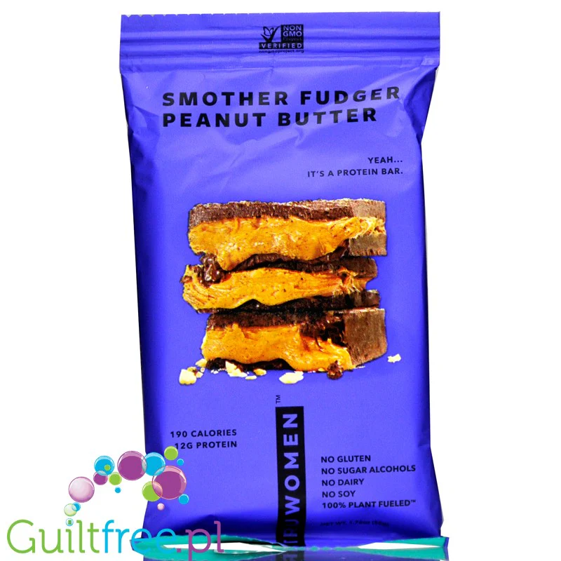 TRUBAR Smother Fudger Peanut Butter - wegański baton białkowy bez glutenu soi i słodzików - Image 3