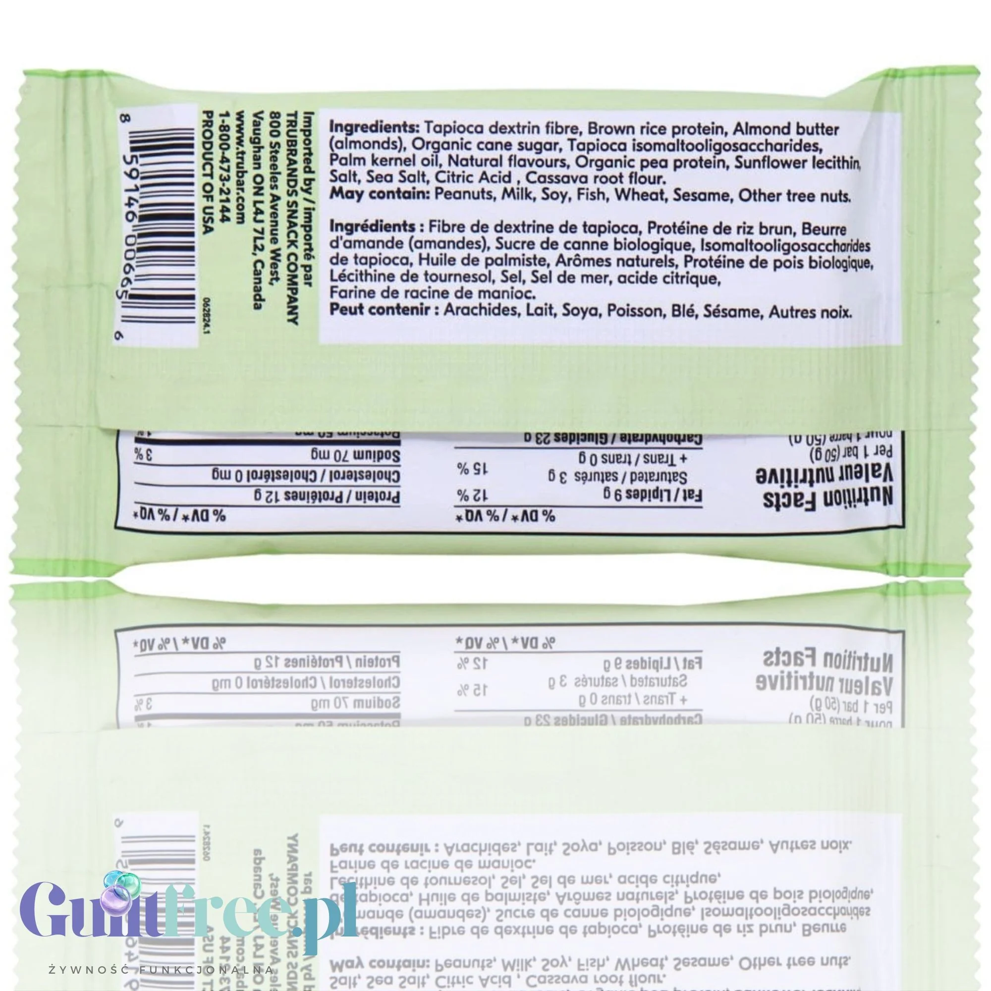 TRUBAR Whipped for Key Lime - wegański baton proteinowy bez soi, glutenu i słodzików - Image 3