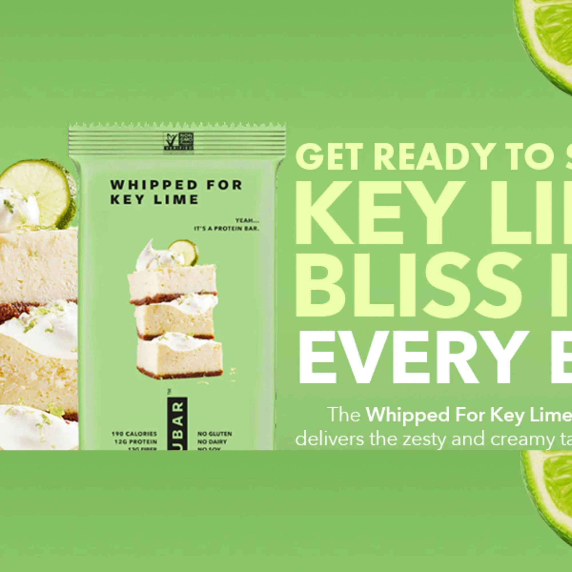 TRUBAR Whipped for Key Lime - wegański baton proteinowy bez soi, glutenu i słodzików - Image 7