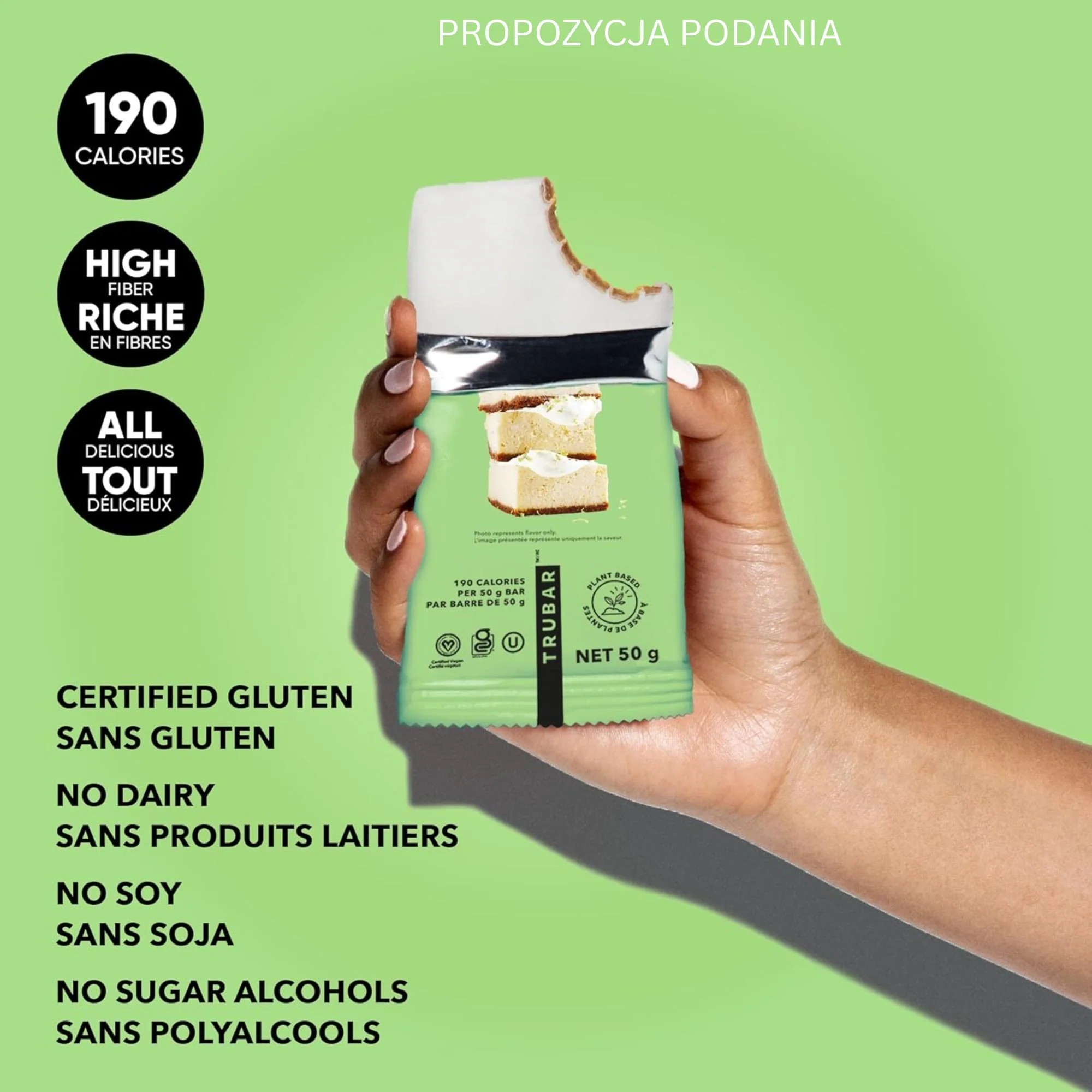 TRUBAR Whipped for Key Lime - wegański baton proteinowy bez soi, glutenu i słodzików - Image 9