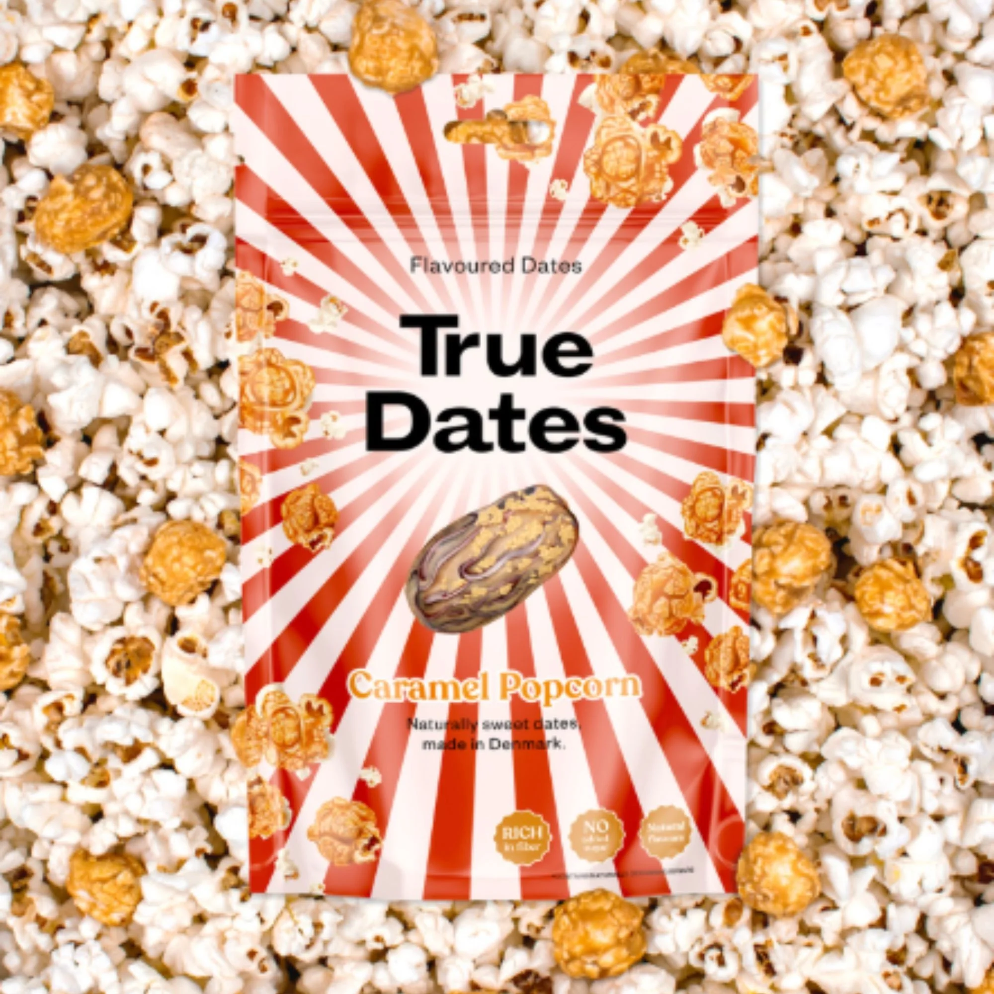 True Dates Caramel Popcorn - daktyle bez dodatku cukru o smaku karmelowego popcornu - Image 5