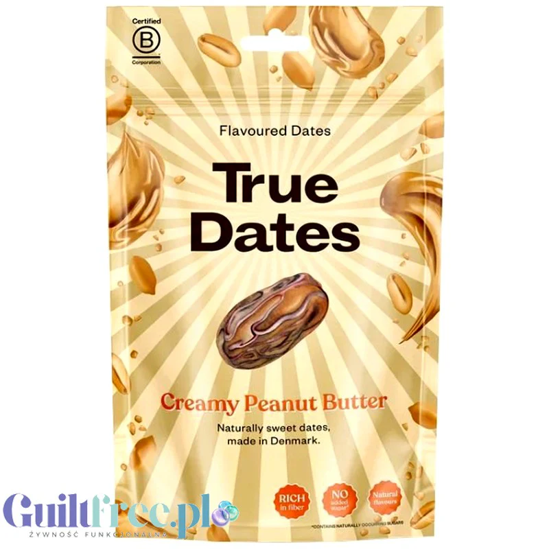 True Dates Creamy Peanut Butter - daktyle nadziewane masłem orzechowym bez dodatku cukru