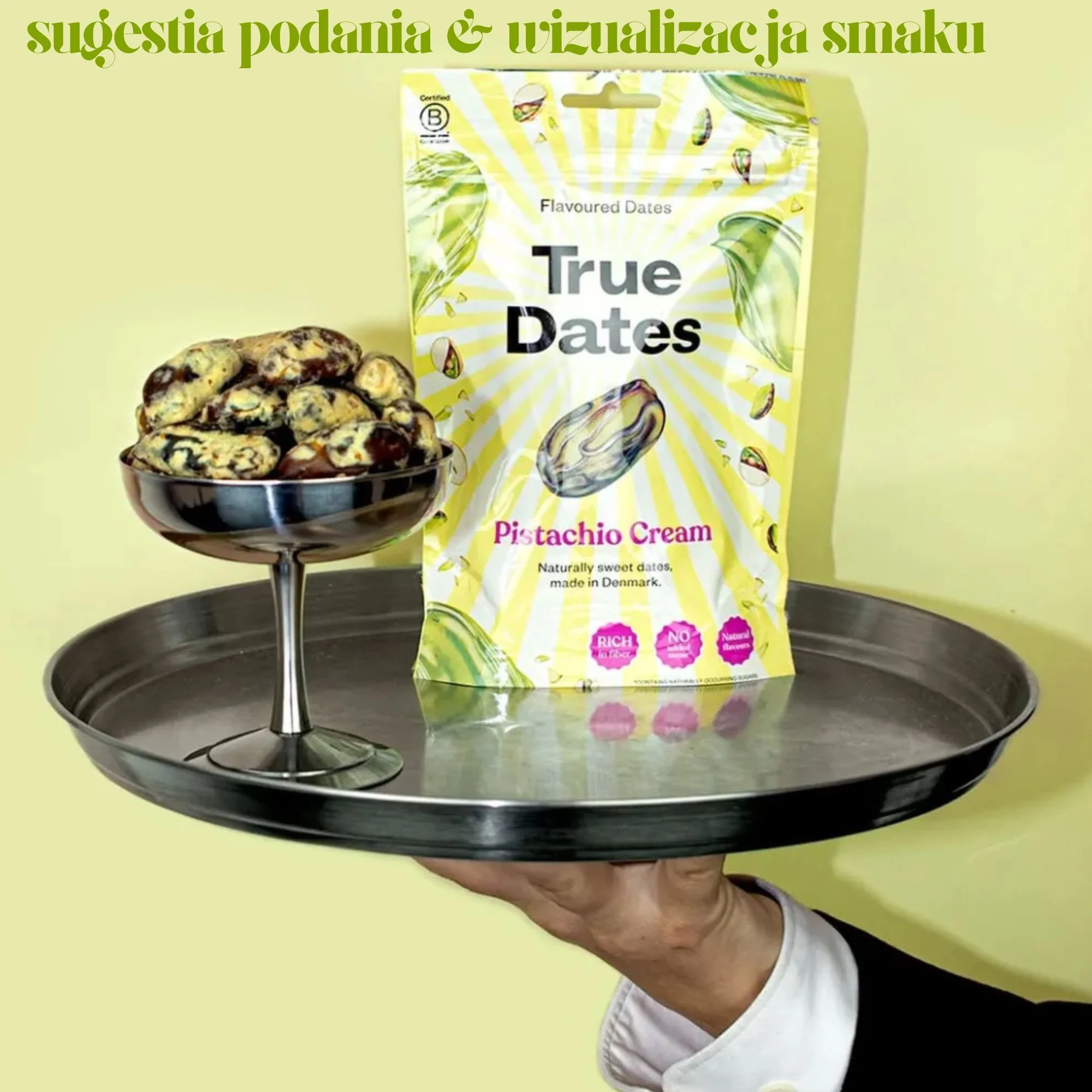True Dates Pistachio Cream - daktyle nadziewane kremem pistacjowym bez dodatku cukru - Image 6