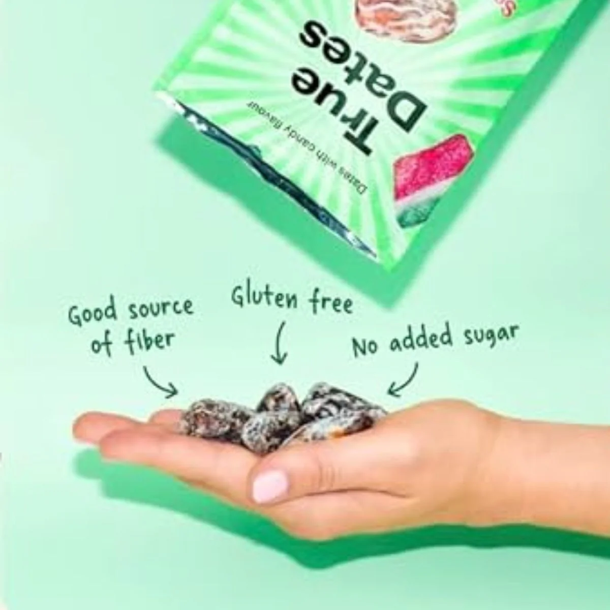 True Dates Sour Watermelon - naturalne daktyle bez dodatku cukru o smaku kwaśnego arbuza - Image 2