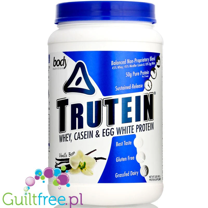 Trutein Vanilla - odżywka białkowa z WPI, WPC, kazeiną i albuminą jaj