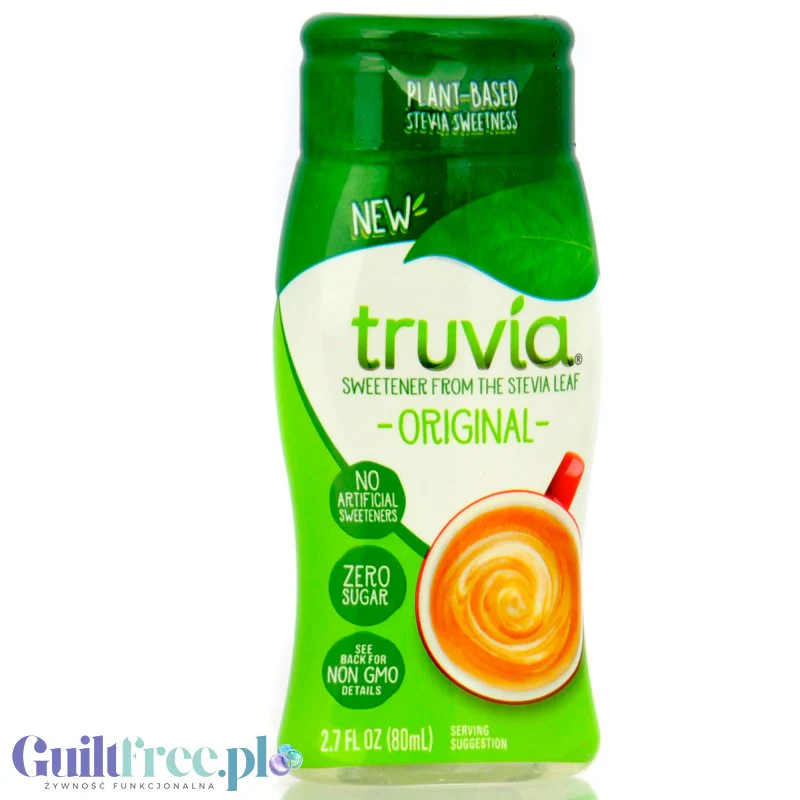 Truvia Organic Stevia Original - płynny słodzik stewiowy w kroplach bez kalorii