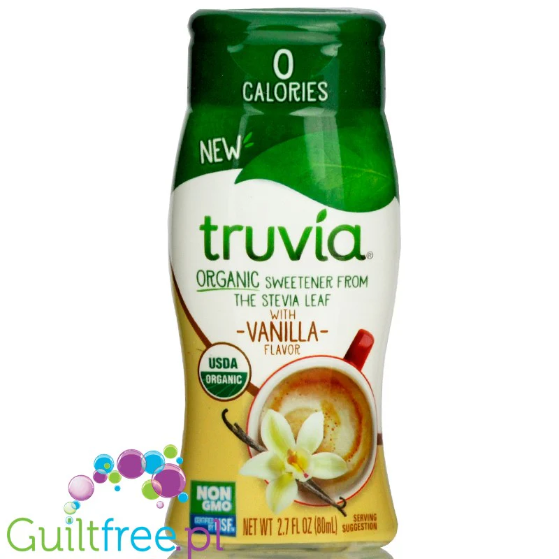 Truvia Organic Stevia Vanilla - płynny waniliowy słodzik stewiowy w kroplach