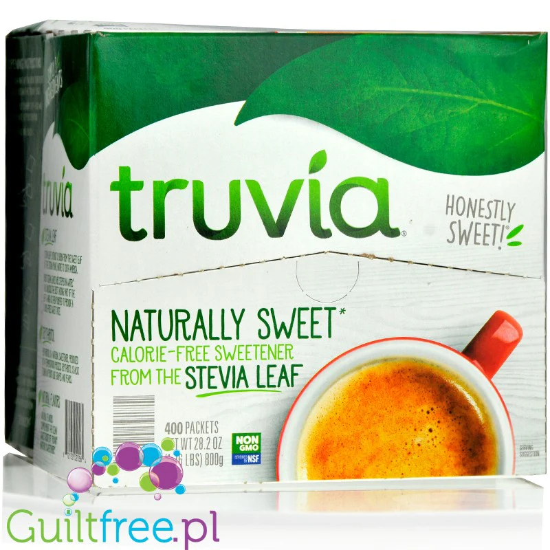 Truvia Stevia Leaf - 400 saszetek - słodzik w saszetkach ze stewią i erytrytolem