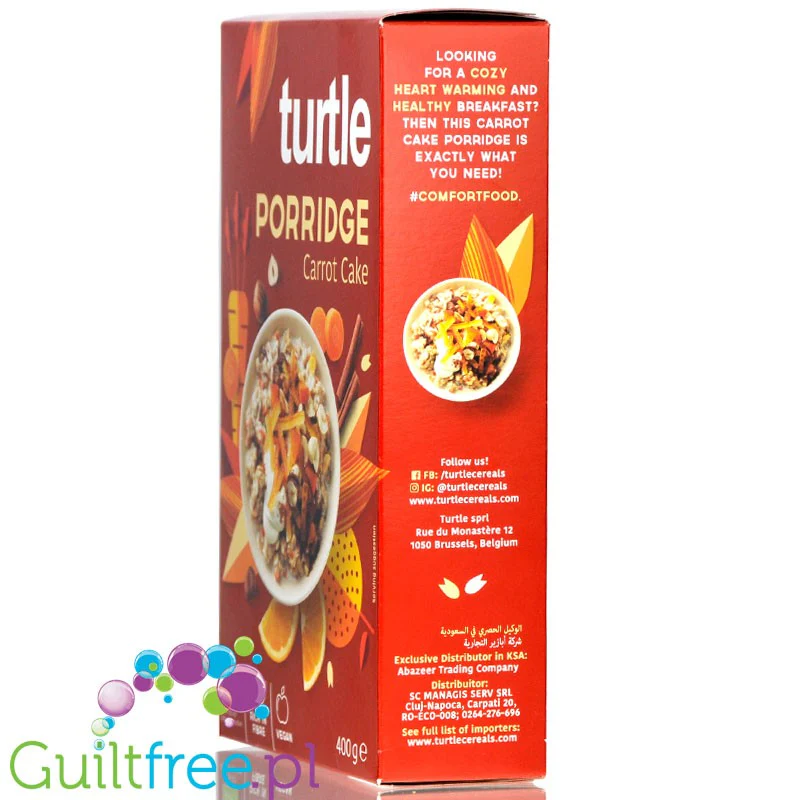 Turtle Porridge Carrot Cake - organiczna owsianka bez dodatku cukru - Image 2