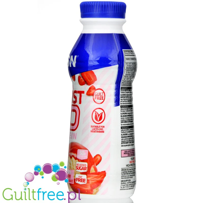 USN Trust 50 Strawberry - 50g białka, bezlaktozowy szejk proteinowy bez cukru - Image 4