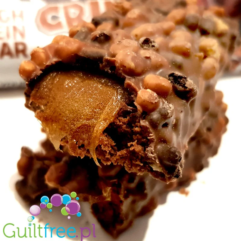 USN Trust Crunch Fudge Brownie - chrupiący baton białkowy z masą karmelową