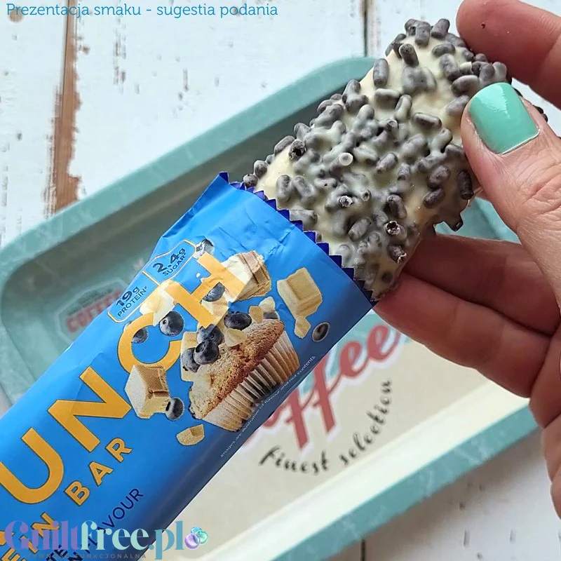 USN Trust Crunch Protein Bar White Chocolate Blueberry Muffin - chrupiący baton białkowy Biała Czekolada & Jagodowy Muffin - Image 5