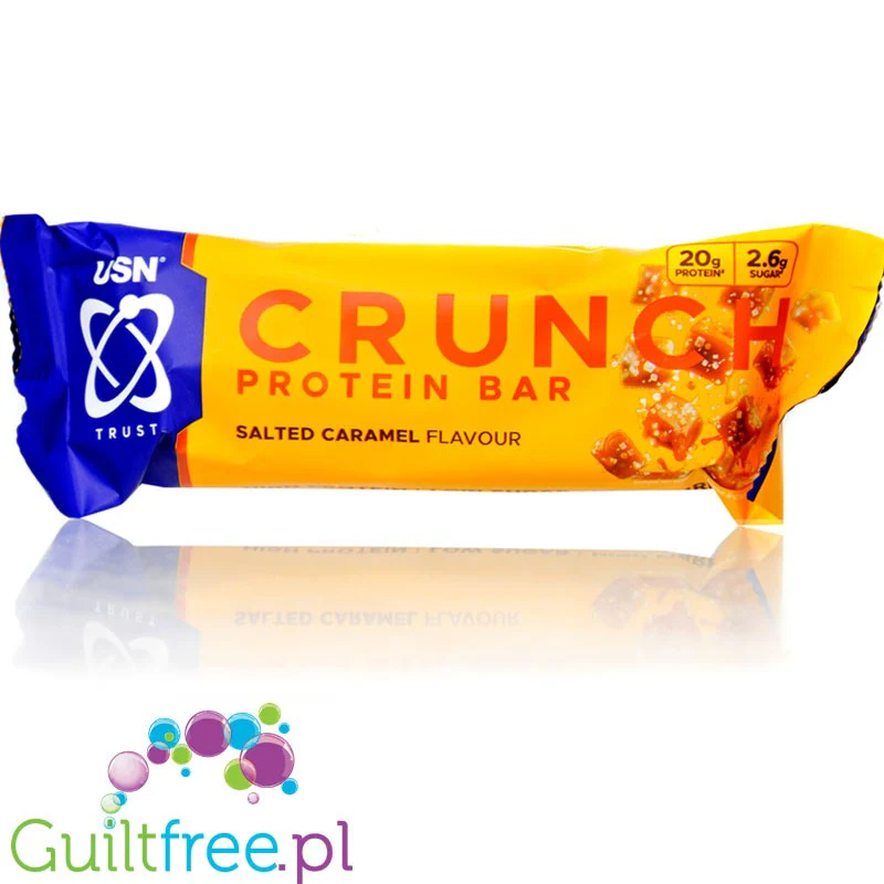 USN Trust Crunch Salted Caramel - chrupiący baton białkowy z masą karmelową (Solony Karmel & Orzechy Ziemne) - Image 5