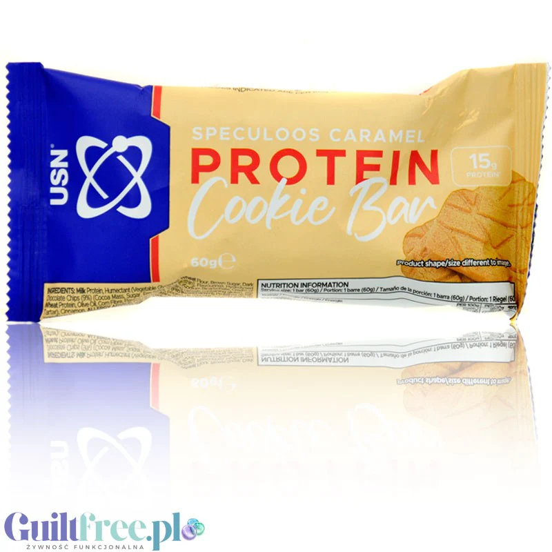 USN Trust Protein Cookie Bar Speculoos Caramel 16g białka & 229kcal