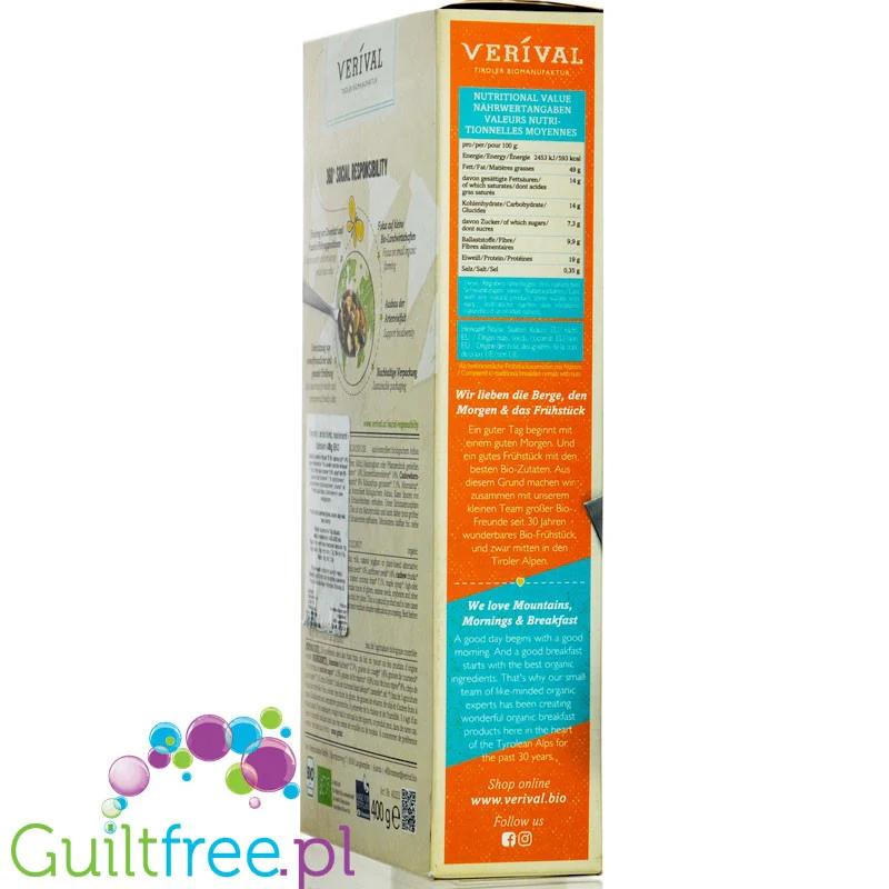 Verival Granola Sport Nüsse & Kokos - bezglutenowa wegańska granola proteinowa z orzechami i kokosem - Image 3