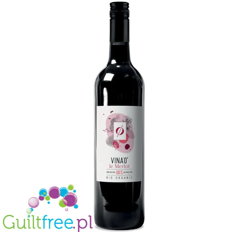 Vina'0° le Merlot - organiczne czerwone wino bezalkoholowe