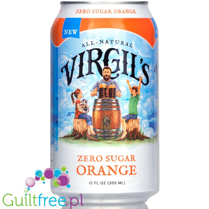 Virgil's Zero Orange Cream Soda - naturalny napój zero kalorii bez cukru ze stewią i erytrolem - Image 3