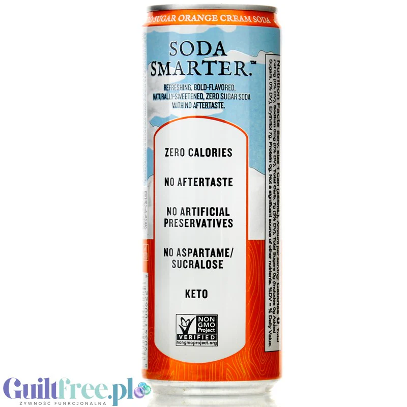 Virgil's Zero Orange Cream Soda - naturalny napój zero kalorii bez cukru ze stewią i erytrolem - Image 4
