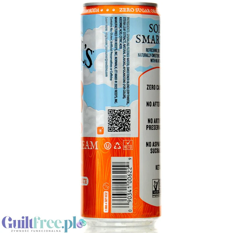 Virgil's Zero Orange Cream Soda - naturalny napój zero kalorii bez cukru ze stewią i erytrolem - Image 5