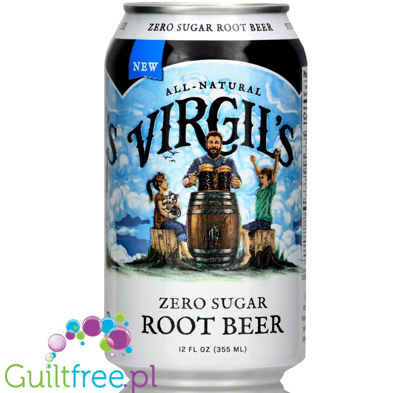 Virgil's Zero Root Beer - naturalne piwo korzenne zero kalorii bez cukru ze stewią i erytrolem - Image 3
